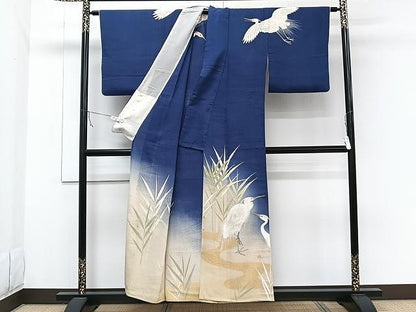 平和屋着物▽訪問着 単衣 刺繍 鷺沼 金彩 正絹 逸品 CAAW1256xi