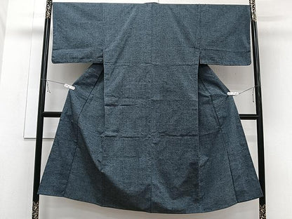 平和屋着物▽男性 紬 単衣 熨斗目花色 正絹 逸品 CAAW1257xi