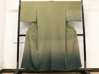 平和屋着物▽訪問着 単衣 霞文 暈し染め 松坂屋扱い 正絹 逸品 CAAW1263xi