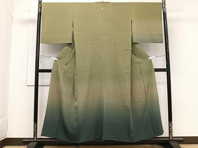 平和屋着物▽訪問着 単衣 霞文 暈し染め 松坂屋扱い 正絹 逸品 CAAW1263xi