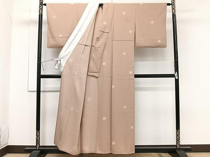 平和屋着物▽上質な小紋 単衣 蛍暈し 金彩 三越扱い 正絹 逸品 CAAW1264xi