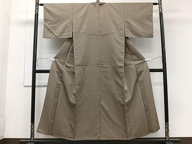 平和屋着物▽小紋 単衣 幾何学文 CAAW1334xi