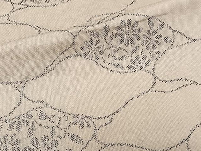 平和屋着物▽上質な紬 単衣 花唐草文 正絹 逸品 CAAW1335xi