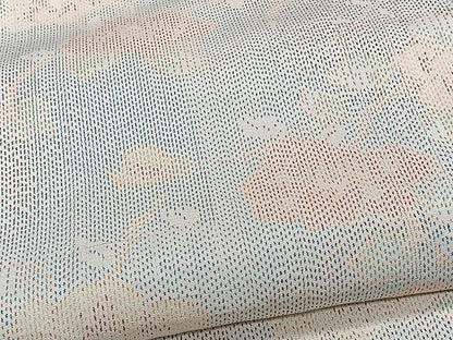 平和屋着物▽上質な紬 単衣 枝花文 正絹 逸品 CAAW1343xi