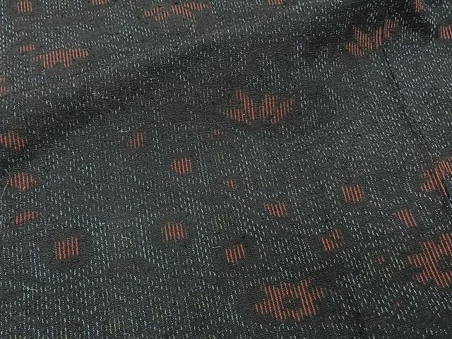 平和屋着物▽結城紬 単衣 吉祥文 正絹 逸品 CAAW1347xi