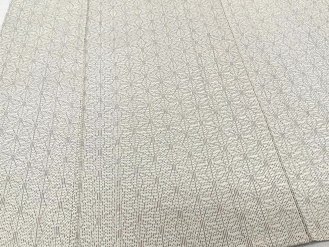 平和屋着物▽上質な紬 単衣 麻の葉文 正絹 逸品 CAAW1348xi