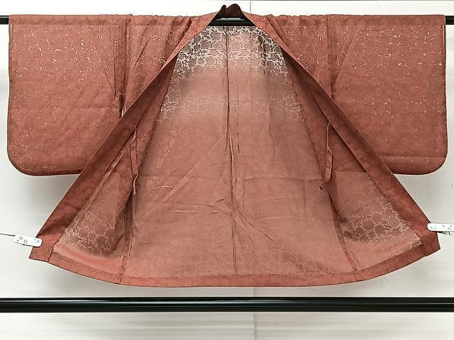 平和屋着物▽スリーシーズン 春夏秋 塵除け 羽織 紗 草花文 正絹 逸品 CAAW1349xi