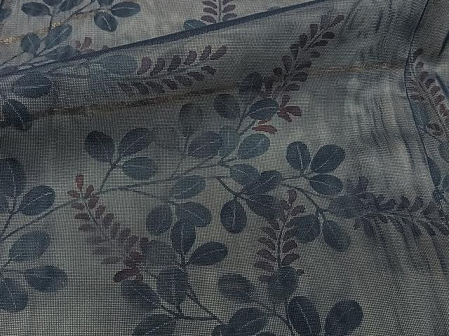 平和屋着物▽訪問着 単衣 無双 手描き 紗袷 紗×紗 草花文 金彩 正絹 逸品 CAAW1350xi