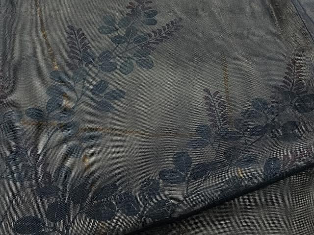 平和屋着物▽訪問着 単衣 無双 手描き 紗袷 紗×紗 草花文 金彩 正絹 逸品 CAAW1350xi