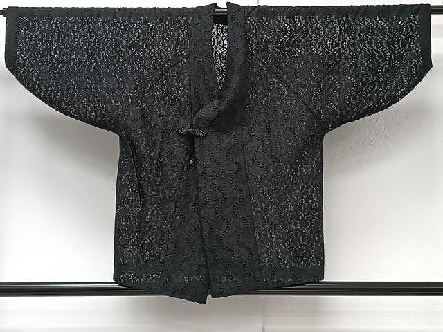 平和屋着物▽スリーシーズン 春夏秋 塵除け 道中着 総レース 暗黒色 CAAW1373xi