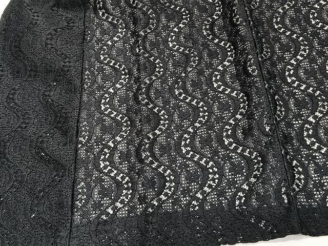 平和屋着物▽スリーシーズン 春夏秋 塵除け 道中着 総レース 暗黒色 CAAW1373xi