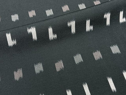 平和屋着物▽上質なお召 単衣 抽象文 正絹 逸品 CAAW1377xi