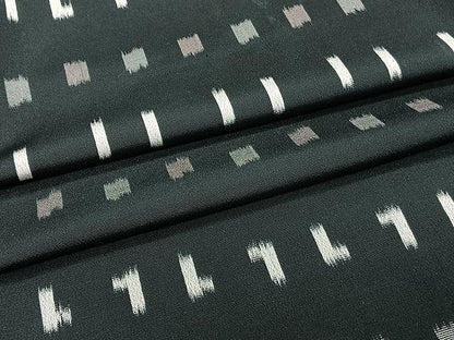 平和屋着物▽上質なお召 単衣 抽象文 正絹 逸品 CAAW1377xi