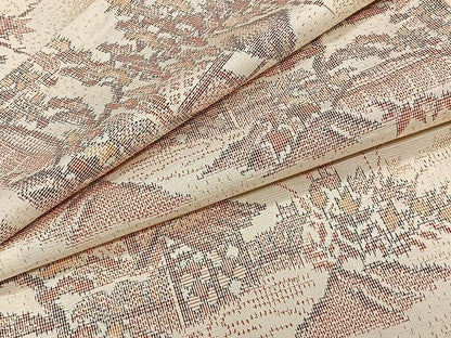 平和屋着物▽上質な紬 単衣 風景文 正絹 逸品 未使用 CAAW1385xi