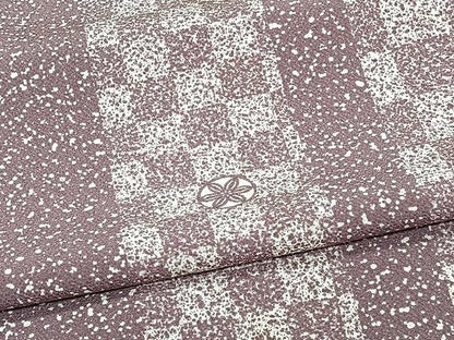 平和屋着物▽上質な小紋　単衣　縞　正絹　逸品　CAAW1389xi