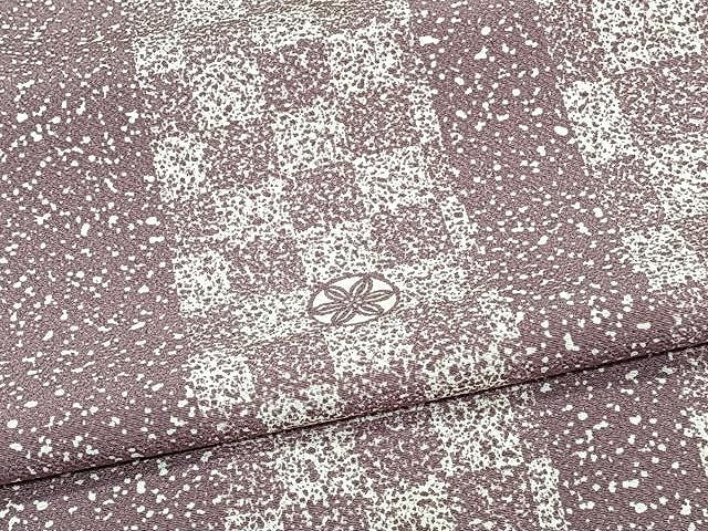 平和屋着物▽上質な小紋　単衣　縞　正絹　逸品　CAAW1389xi