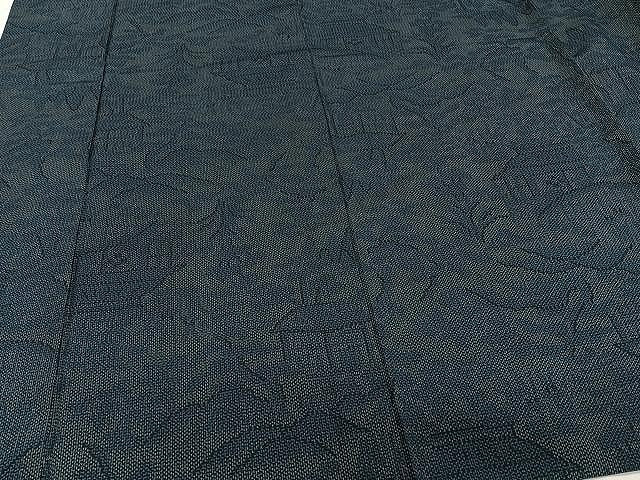 平和屋着物▽上質な紬 単衣 風景文 正絹 逸品 CAAW1395xi