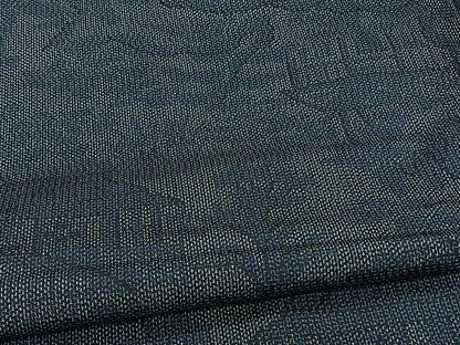 平和屋着物▽上質な紬 単衣 風景文 正絹 逸品 CAAW1395xi