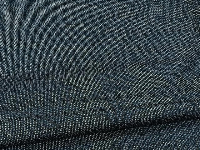 平和屋着物▽上質な紬 単衣 風景文 正絹 逸品 CAAW1395xi