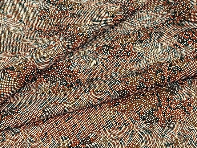 平和屋着物▽上質な小紋 単衣 霞文 正絹 逸品 CAAW1398xi
