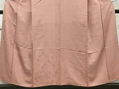 平和屋着物■豪華色留袖　風景地紋　洗朱色　正絹　逸品　CAAW1408xi