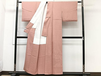 平和屋着物■豪華色留袖　風景地紋　洗朱色　正絹　逸品　CAAW1408xi
