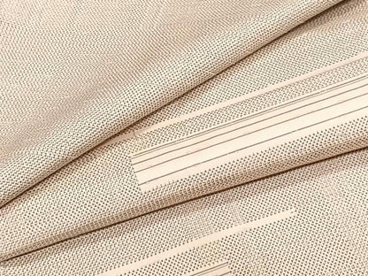 平和屋着物▽上質な紬 単衣 幾何学文 正絹 逸品 CAAW1528xi