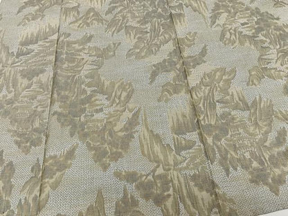 平和屋着物▽上質な紬 単衣 風景文 正絹 逸品 CAAW1531xi
