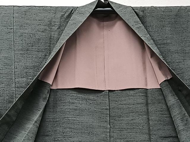 平和屋着物▽男性 紬 単衣 アンサンブル 革色 正絹 逸品 CAAW1536xi
