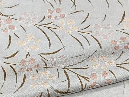 平和屋着物▽訪問着 単衣 絞り 草花文 金彩 正絹 逸品 CAAW1542xi