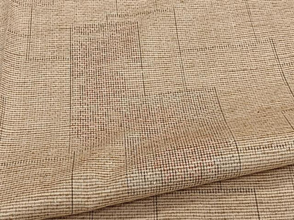 平和屋着物▽上質な紬 単衣 幾何学文 正絹 逸品 CAAW1547xi