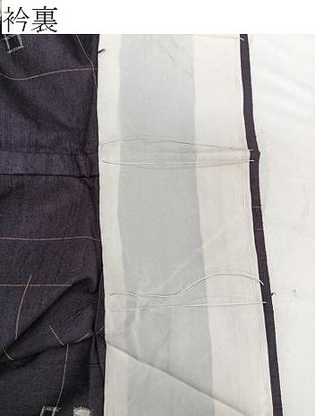 平和屋着物▽上質な紬 単衣 幾何学文 正絹 逸品 CAAW1552xi