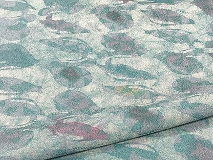 平和屋着物▽上質な小紋 単衣 葉尽くし 正絹 逸品 CAAW1554xi