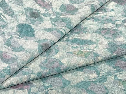 平和屋着物▽上質な小紋 単衣 葉尽くし 正絹 逸品 CAAW1554xi