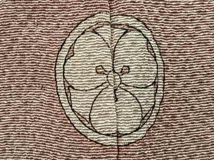 平和屋着物▽ファッションデザイナー 花井幸子 色無地 単衣 水柿色 正絹 逸品 CAAW1558xi