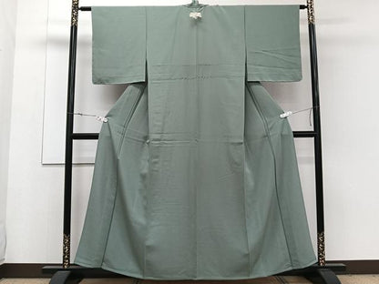平和屋着物▽上質な色無地 単衣 岩井茶色 正絹 逸品 未使用 CAAW1559xi