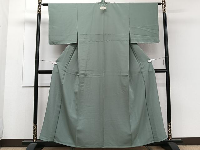 平和屋着物▽上質な色無地 単衣 岩井茶色 正絹 逸品 未使用 CAAW1559xi