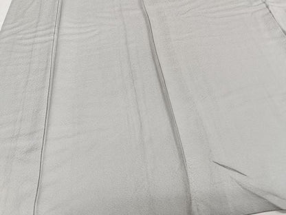 平和屋着物▽上質な色無地 単衣 薄雲鼠色 正絹 逸品 CAAW1560xi