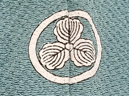 平和屋着物▽ファッションデザイナー 花井幸子 色無地 単衣 白群色 正絹 逸品 CAAW1561xi