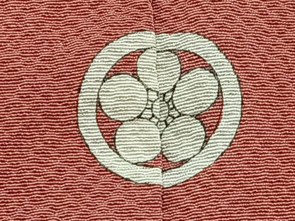 平和屋着物▽上質な色無地 単衣 真朱色 正絹 逸品 CAAW1562xi
