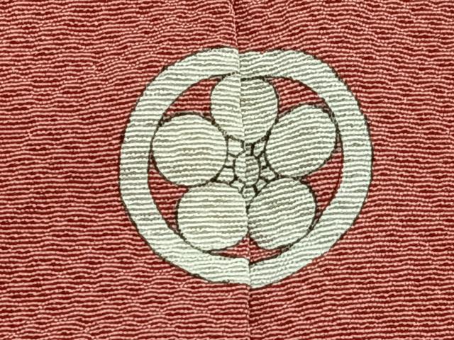 平和屋着物▽上質な色無地 単衣 真朱色 正絹 逸品 CAAW1562xi