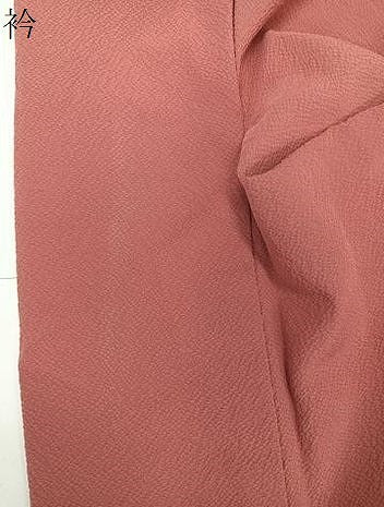 平和屋着物▽上質な色無地 単衣 真朱色 正絹 逸品 CAAW1562xi