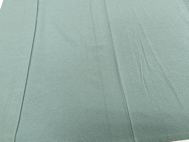 平和屋着物▽上質な色無地 単衣 錆浅葱色 正絹 逸品 CAAW1566xi