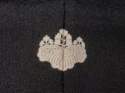 平和屋着物■豪華黒留袖 駒刺繍 飛鶴立波文 暈し染め 金彩 正絹 逸品 CAAW2273ua