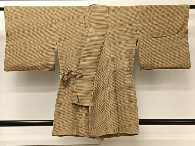 平和屋着物■道中着　斜線文　正絹　逸品　CAAW2323ua