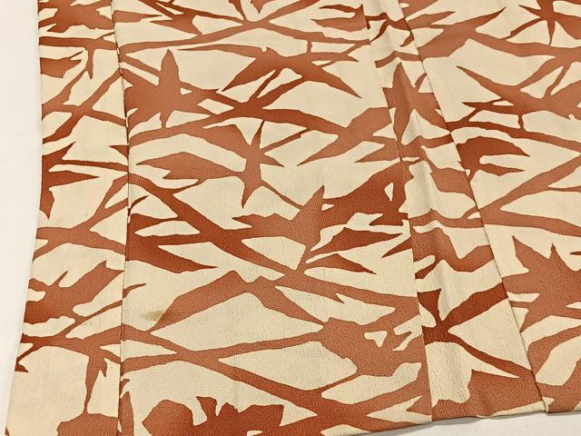 平和屋着物■羽織 草葉シルエット 正絹 逸品 CAAW2360ua