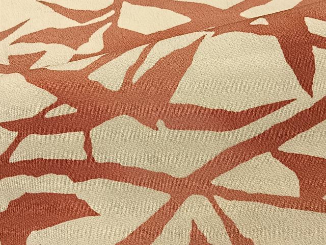 平和屋着物■羽織 草葉シルエット 正絹 逸品 CAAW2360ua