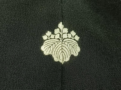 平和屋着物■豪華黒留袖　刺繍　花鳥文　金彩　正絹　逸品　CAAW2376ua