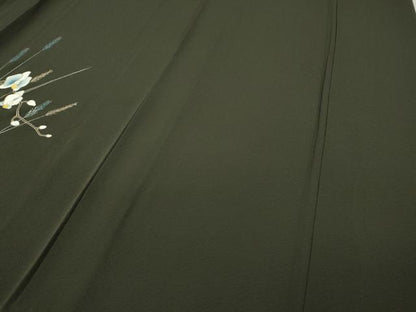 平和屋着物▽訪問着 単衣 枝花文 金銀彩 鈴乃屋扱い 正絹 逸品 CAAW2801ut