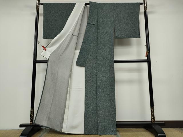 平和屋着物▽江戸小紋 単衣 京友禅 宝尽くし文 反端付き 正絹 逸品 CAAW2803ut